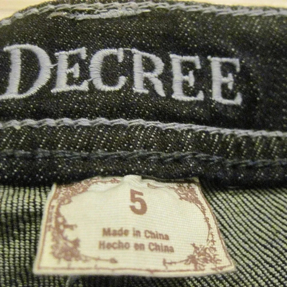 NWT DECREE Womens Low Rise Boot Cut Jeans Size 5 - Picture 5 of 7